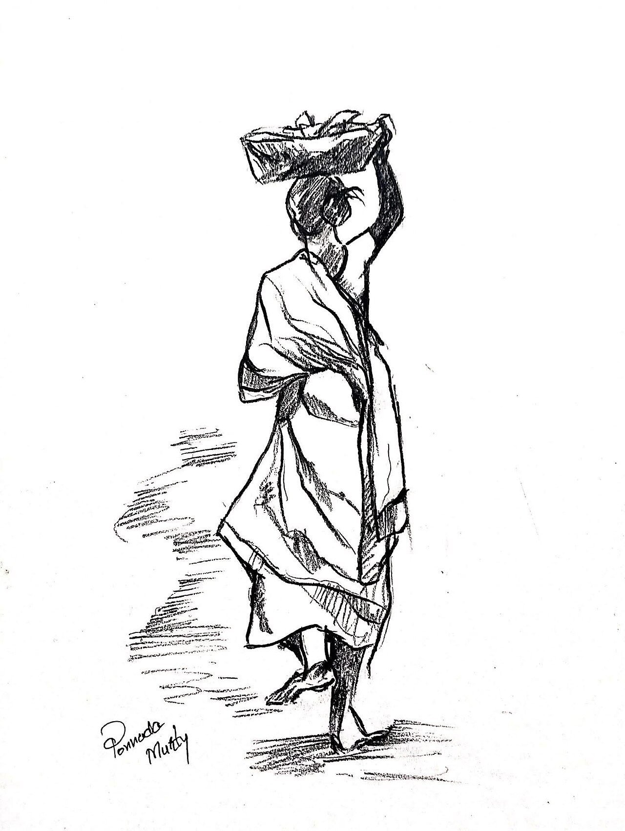 Indian woman in a rural community